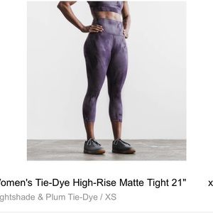 Women’s NOBULL Tie-Dye high rise matte tight 3/4